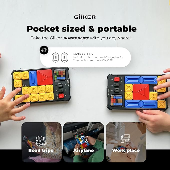 GiiKER Super Slide Puzzle Games, Original 500+ Challenges Brain Teaser Puzzle - Image 2