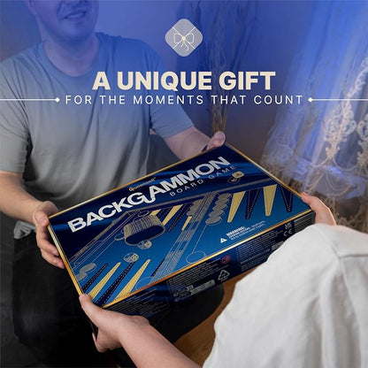 Backgammon Sets for Adults – 15-Inch PU Leather Board Game – Classic 2-Player - Image 6