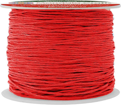 Mandala Crafts 1mm 109 Yards Red Cotton Waxed Cord by MandalaCrafts