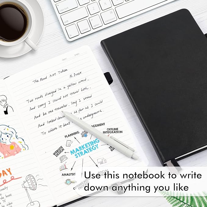 feela 24 Pack Journal Notebook for Work, Business Notebook Bulk Hardcover Lined - Image 4