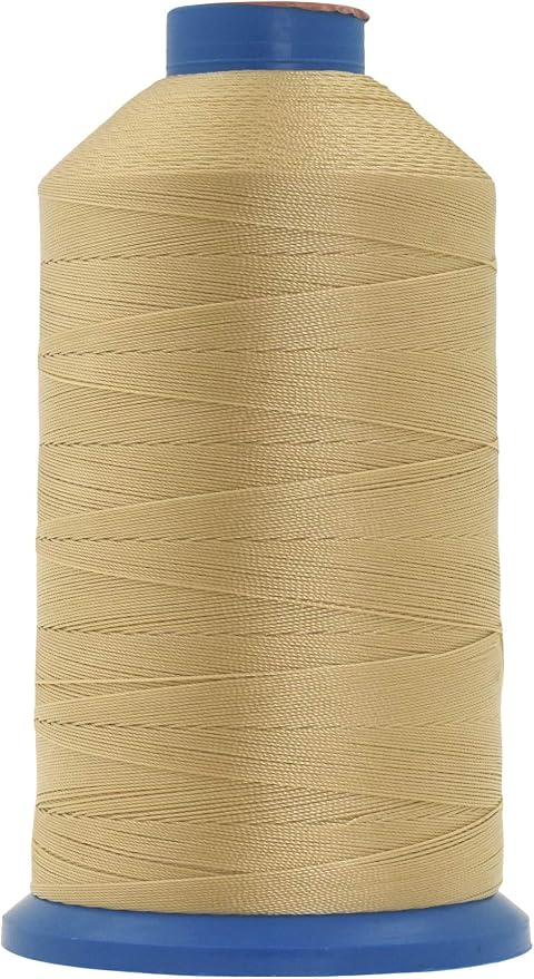 Mandala Crafts Bonded Nylon Thread Tan Heavy Duty Sewing Threads by MandalaCrafts