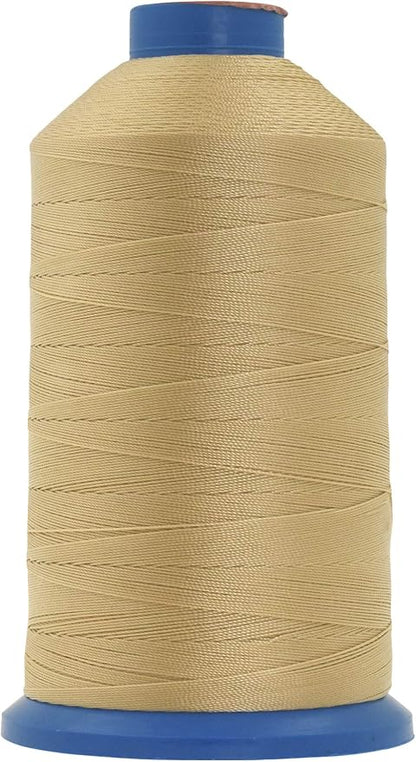 Mandala Crafts Bonded Nylon Thread Tan Heavy Duty Sewing Threads by MandalaCrafts