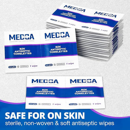 Hand Wipes – Benzalkonium Chloride Swabs Individual BZK Single-Use Packets by - Image 4