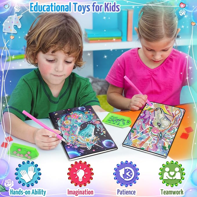Unicorn Gifts for Girls 5 7 8 9 Year Old, Craft Kits for Kids Age 6 8 10 12 - Image 5