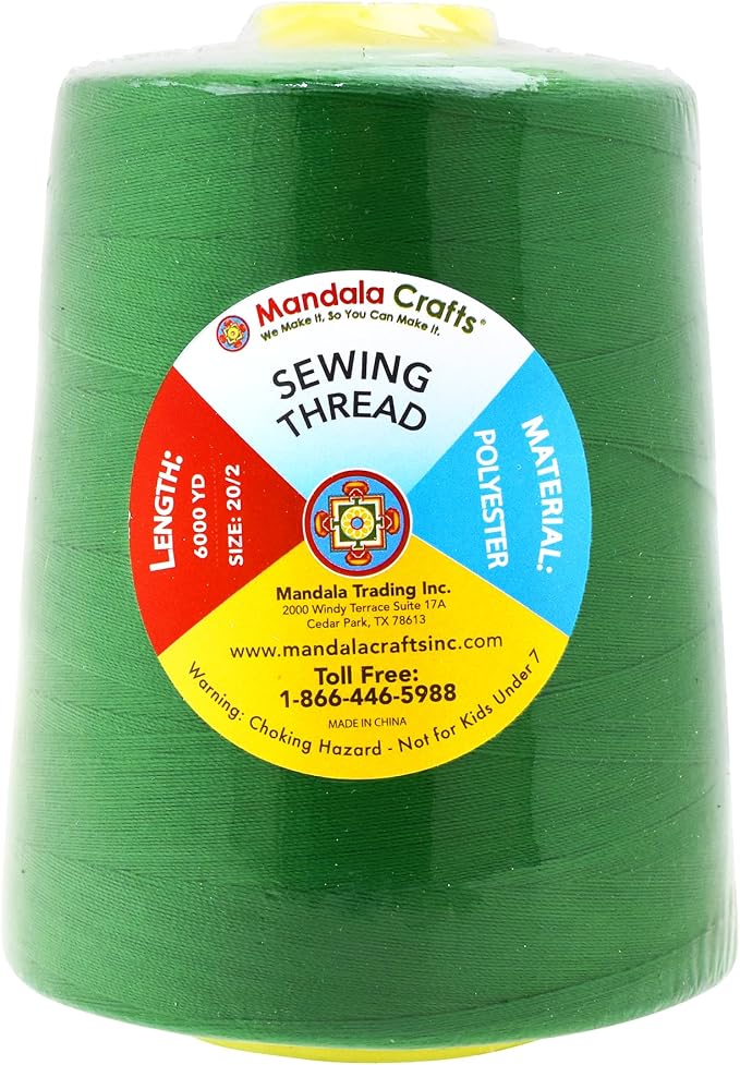 Mandala Crafts 4 Pack of Serger Threads Cones Spools - Image 3