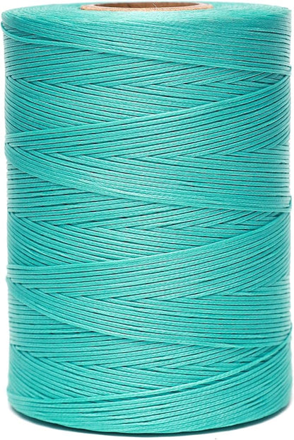 Waxed Thread, 852Yards 150D 0.8mm Flat Polyester Wax Thread by EXKALAFUL
