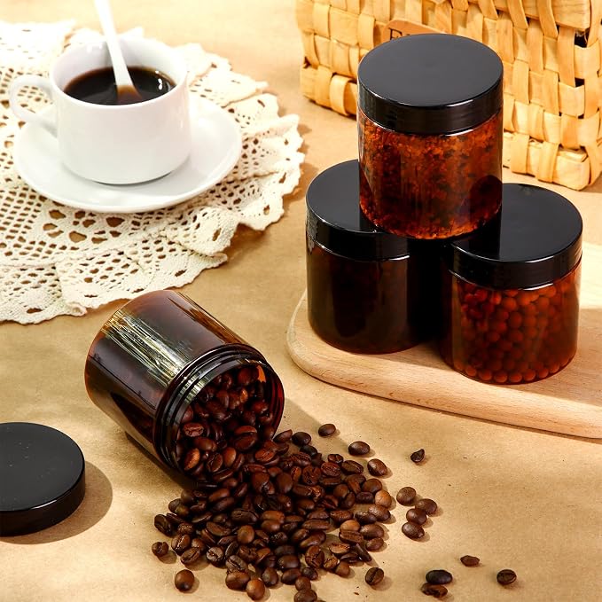 SATINIOR 12 Pack 8 oz Plastic Container Jars - Image 6