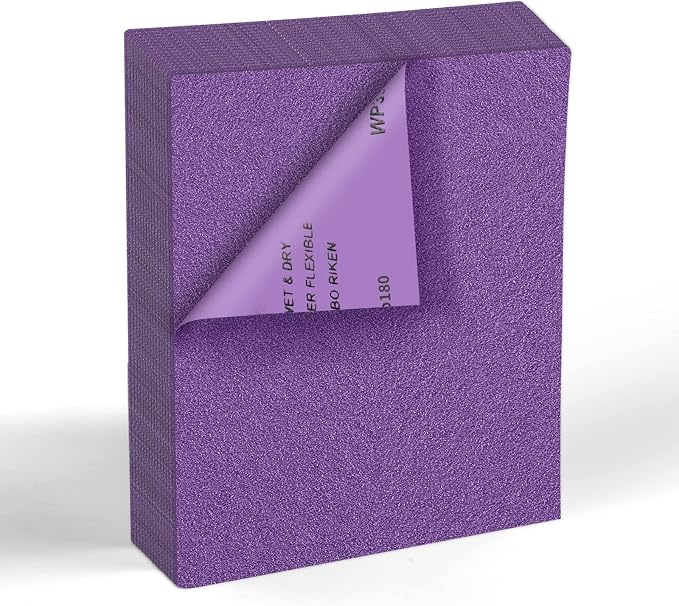MAXMAN 180 Grit Sandpaper 20 PCS, Wet Dry Sandpaper Sheets 9 x 11 Inch by MAXMAN