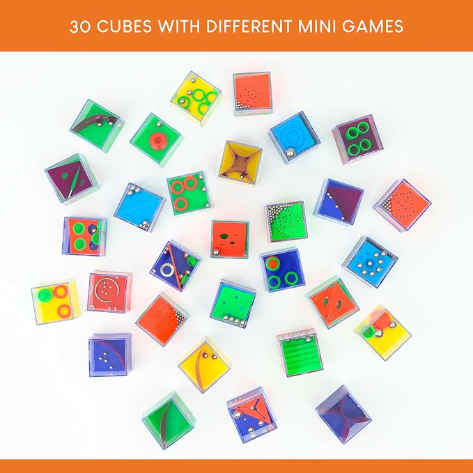 BONNYCO Brain Teaser Puzzles Cubes Kids Party Favors Pack 30 Pinata Goodie Bags - Image 5