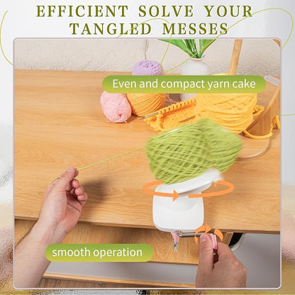 SPEENSUN Yarn Winder for Crocheting, Yarn Spinner, 3.5 OZ Easy-to-Install and - Image 2