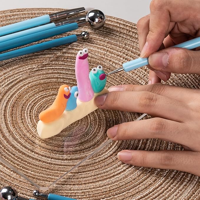 Dotting Tools, Silicone Clay Sculpting Tool, Ceramic Clay Ball Stylus Dot - Image 6