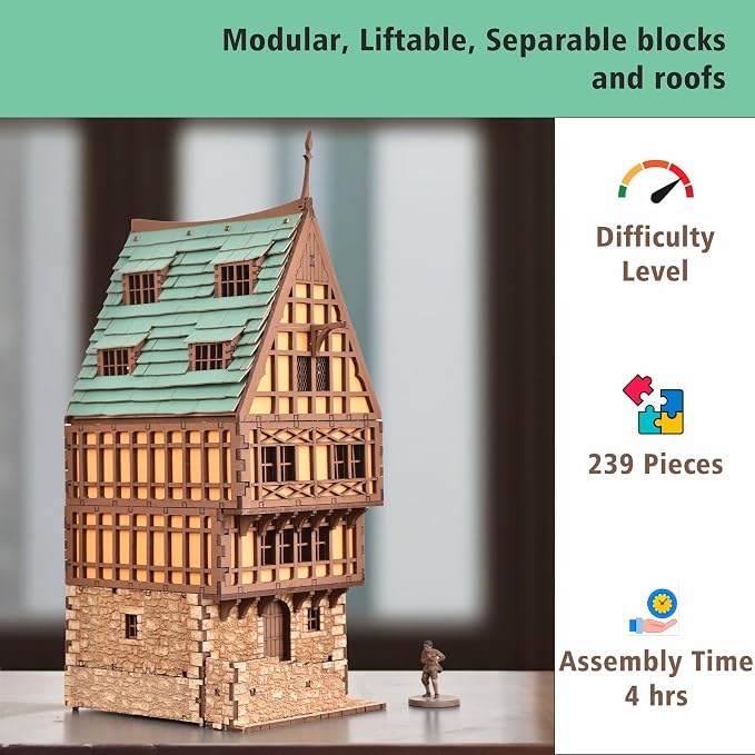 Amber Rowhouse DIY Wooden Building Kit - Image 3