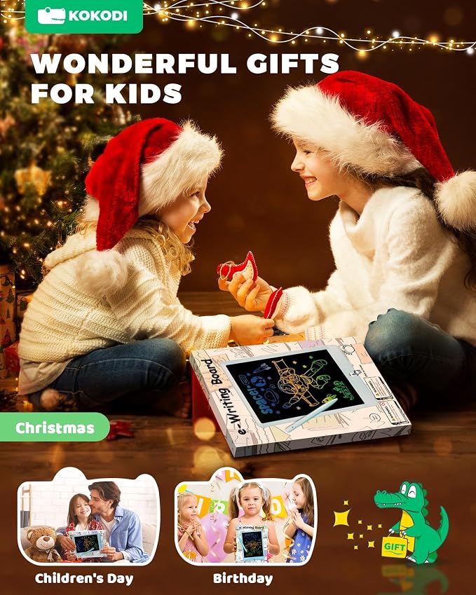 KOKODI LCD Writing Tablet, 10 Inch Colorful Toddler Doodle Board Drawing Tablet - Image 8