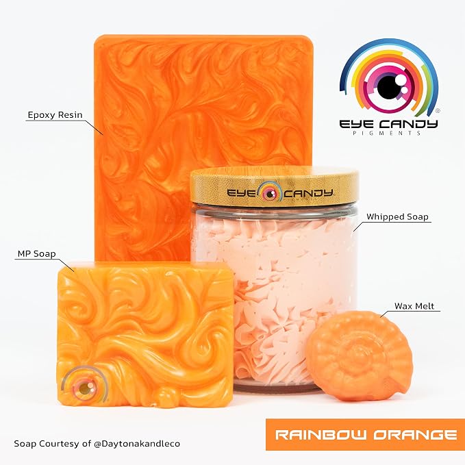 Eye Candy Pigments Premium Orange Mica Powder - Image 2