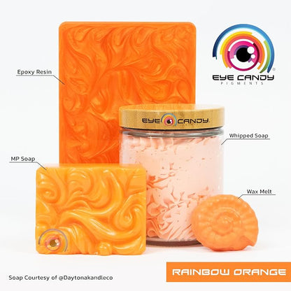 Eye Candy Pigments Premium Orange Mica Powder - Image 2