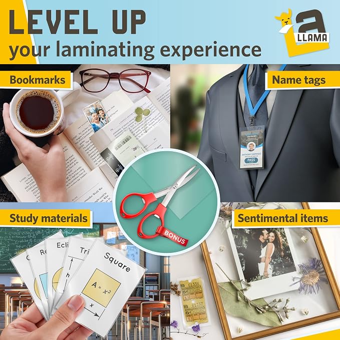 Thermal Laminating Pouches, 9 x 11.5 Inches, 5 Mil Thick, 20 Pack of Glossy - Image 5