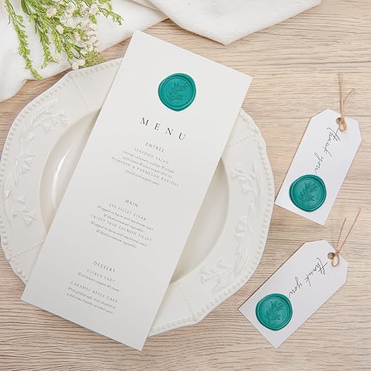 PONATIA Teal Green Wax Seal Stickers - Image 8
