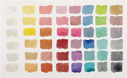 Soho Urban Artist Metallic Watercolors Set – 48 Vibrant Metallic Half Pans in - Image 7