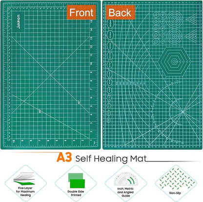 5 Pack Self Healing Sewing Mat, JIARON 12'' x 18'' Cutting Mats - Image 5