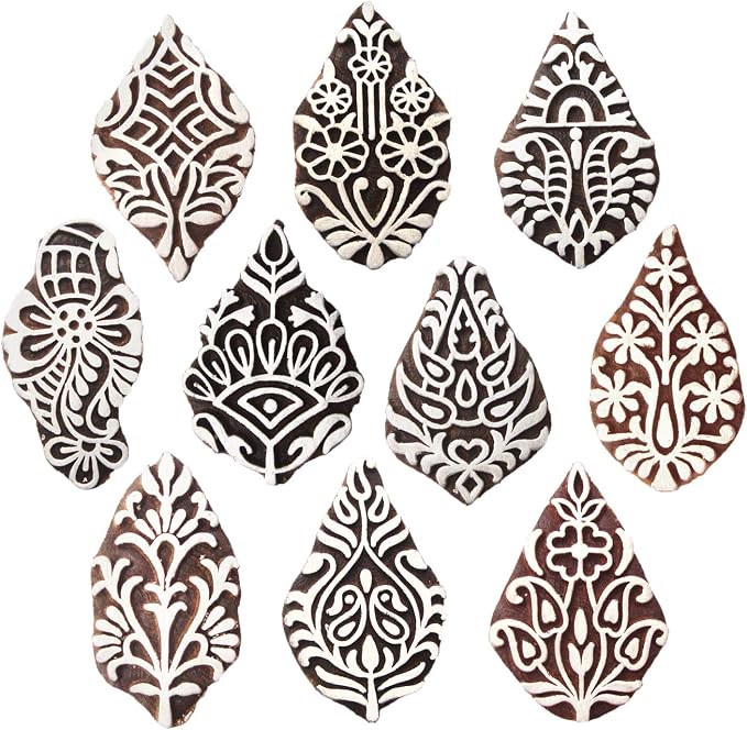 Royal Kraft Flower Wooden Printing Stamps by RoyalKraft