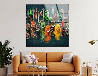 My Photostation.com 28Wx18H'' Spoon Spices Glass Wall ArtTempered Glass - Image 9