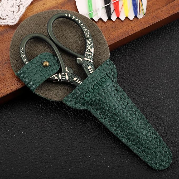 Vintage Craft Scissors with Case, Sharp Sewing Scissor - Image 4