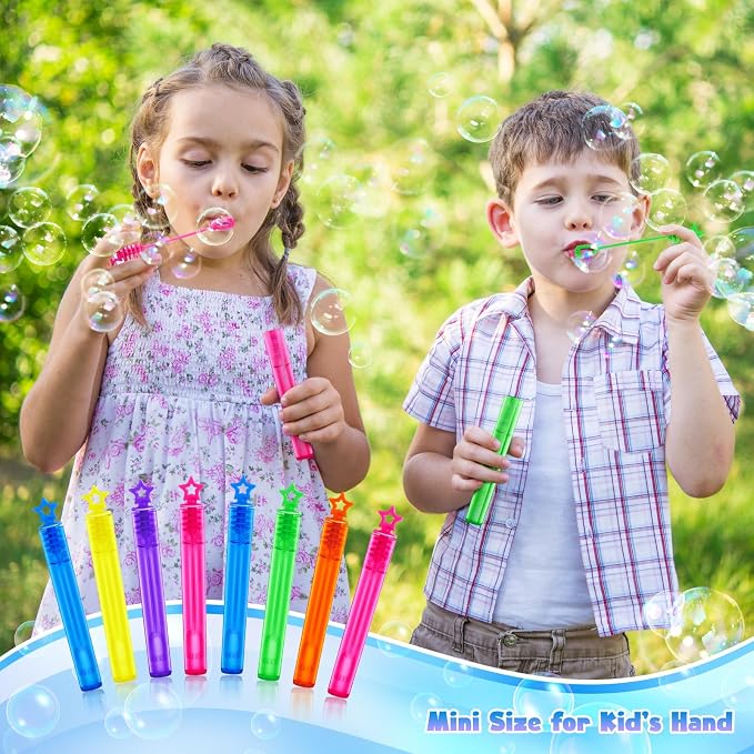 36 Pieces Mini Bubble Wands, Bubble Party Favors Assortment Toys - Image 6