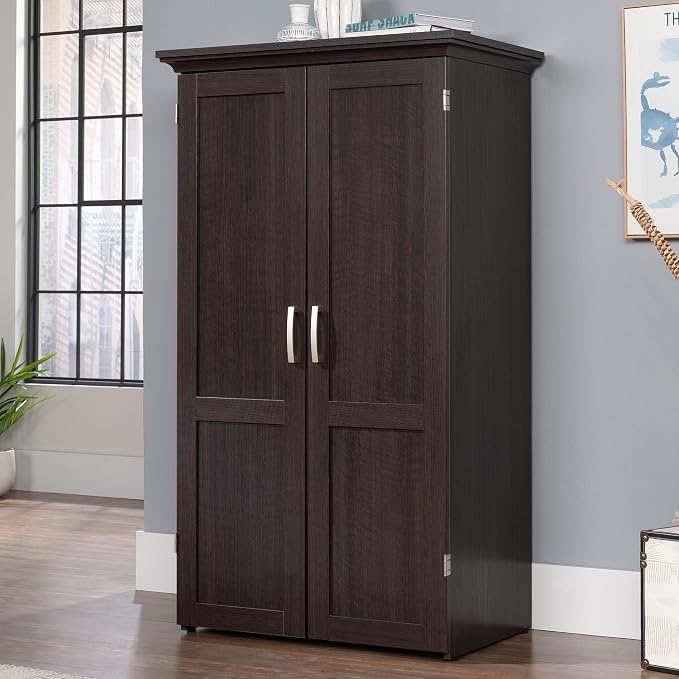 Sauder Miscellaneous Storage Craft & Sewing Armoire, Dakota Oak Finish - Image 7