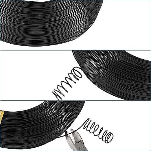Fashewelry 984 Feet 0.8mm Black Aluminum Wire Bendable Metal Craft Wire String - Image 4