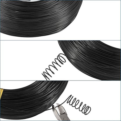 Fashewelry 984 Feet 0.8mm Black Aluminum Wire Bendable Metal Craft Wire String - Image 4