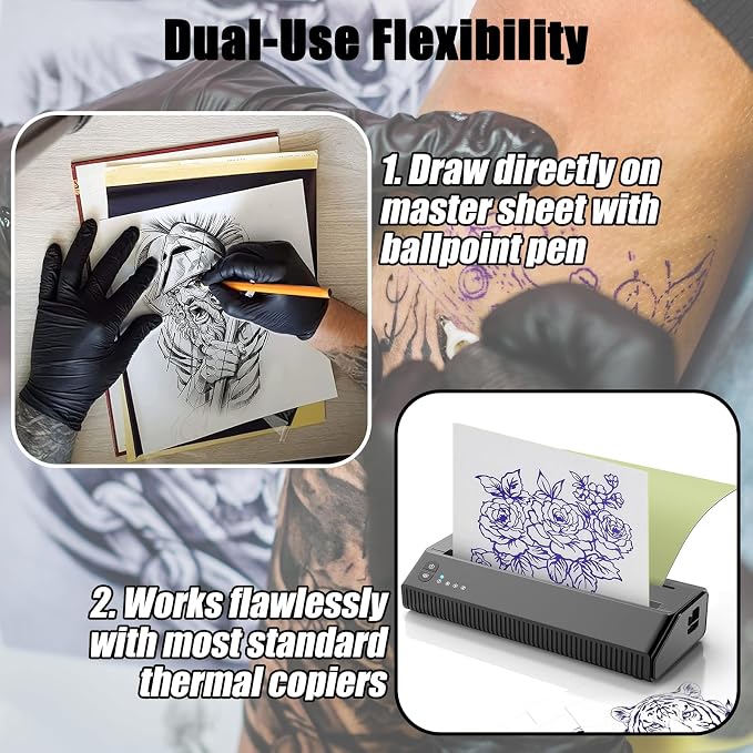 100 Sheets Tattoo Transfer Paper A4 Size Professional Thermal Stencil Paper - Image 4