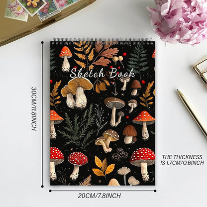 Deokke Sketchbook Top Spiral Bound Sketch Pad, 9 x 12 inch, 100GSM Thick Paper - Image 3