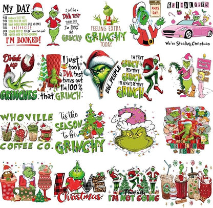Christmas Iron on Decals Transfer, Funny Christmas Heat Transfer Stickers Iron by Baboieswithyou