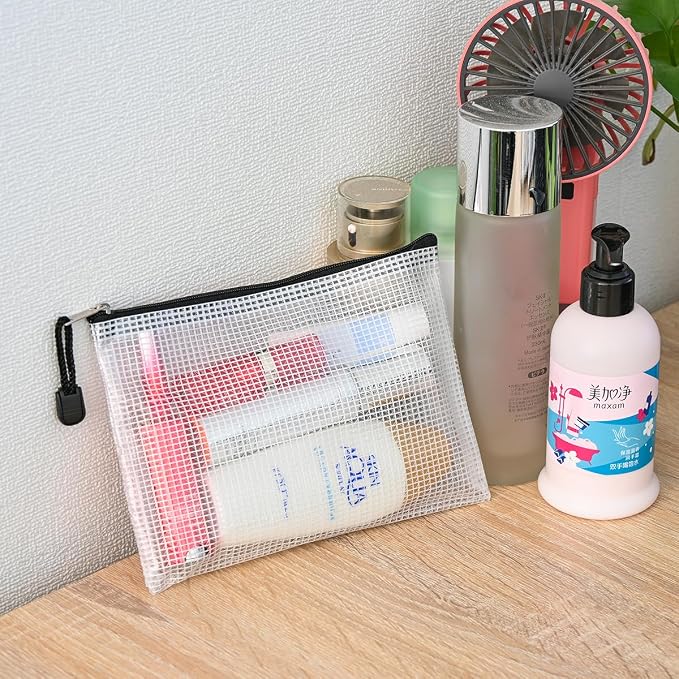 AUSTARK 20 Pcs Zipper File Bags, Plastic Mesh Pouch, Board Game Storage - Image 7