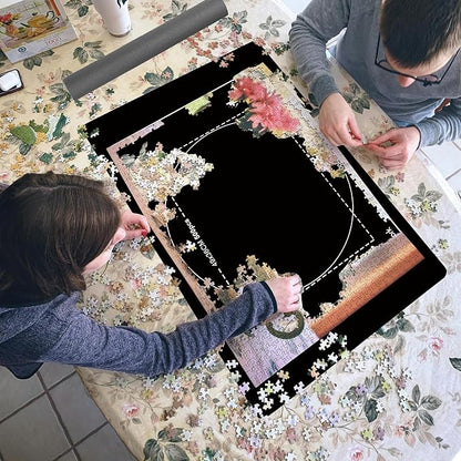 Rubber Jigsaw Puzzle Mat 1000 Pieces | 20" x 27"Puzzle Mats Roll Up | Jigsaw - Image 7