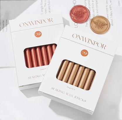 Copper Wax Seal Sticks, ONWINPOR 20pcs Glue Gun Wax Sealing Sticks - Image 3