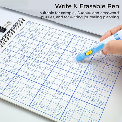 M&G 3 Pcs Retractable Erasable Gel Pens, 0.5 mm Blue Ink Gel Pen, Extra Fine - Image 5