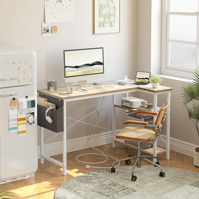 TIQLAB L Shaped Computer Desk - Image 2
