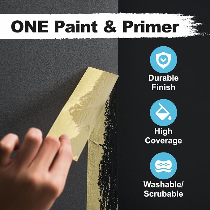 Kompozit ONE Ultra Cover Interior/Exterior/Chalkboard Black 100% Acrylic Paint - Image 4