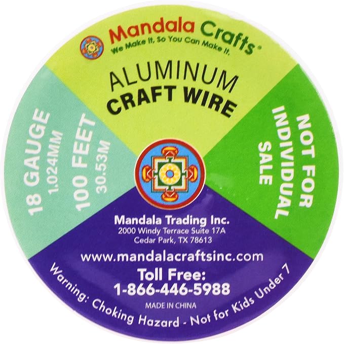 Mandala Crafts 18 Gauge Anodized Aluminum Craft Wire - Image 6