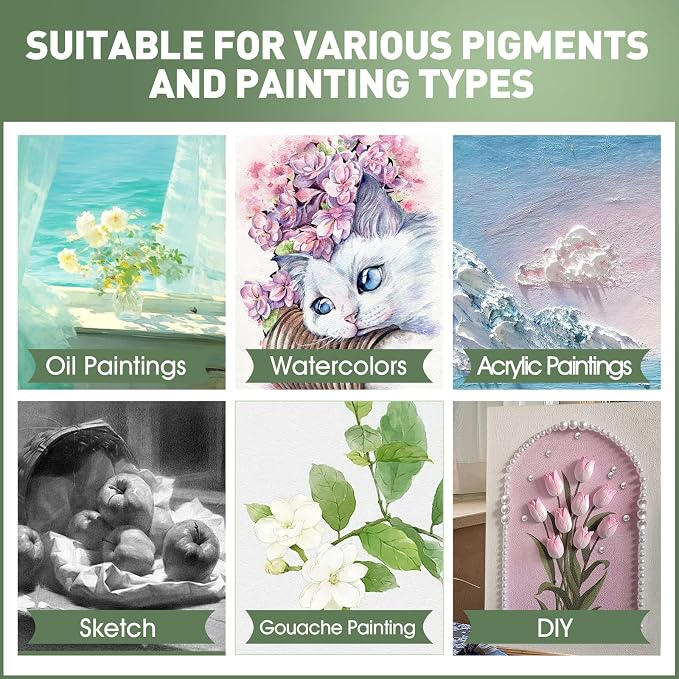 ESRICH Stretched Canvas for Painting 24x36 Inch, Primed Acid-Free Cotton Blank - Image 5