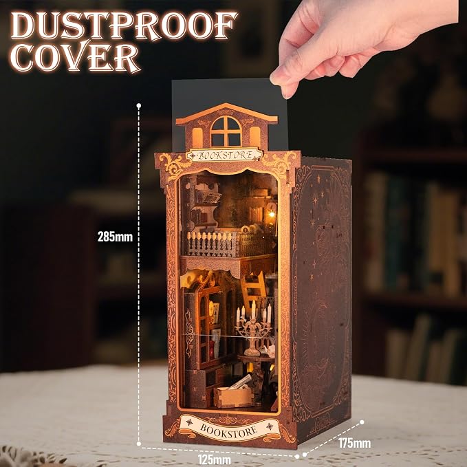 Book Nook Kits for Adults, Miniature House Dollhouse Kit for Teens, DIY Crafts - Image 2