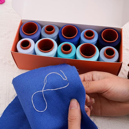 10 Pcs Sewing Thread, All Purpose Sewing Thread, 10 Spools Assorted Colors Each - Image 4