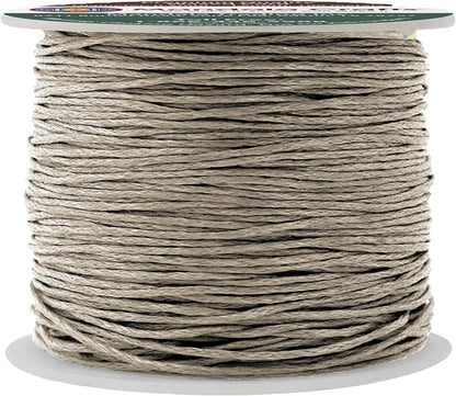 Mandala Crafts 0.5mm 109 Yards Taupe Cotton Waxed Cord by MandalaCrafts