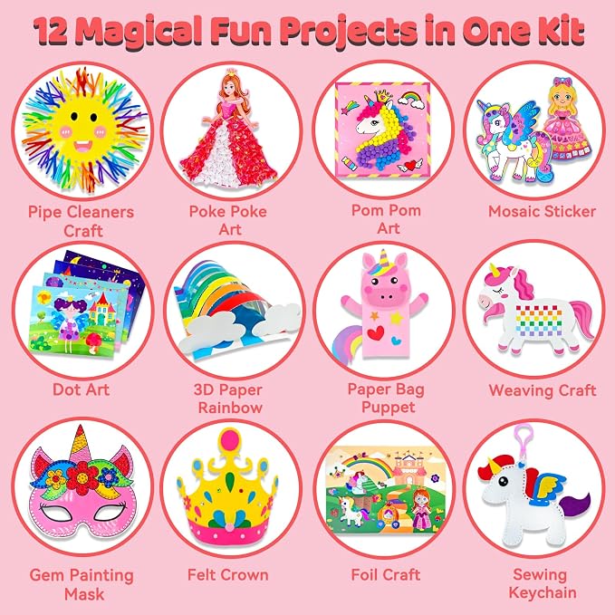 7july Unicorn Craft Box-12 Fun Arts and Crafts - Image 2