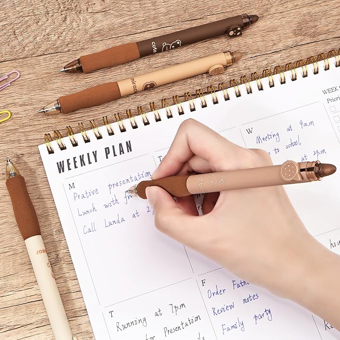 BAYTORY 8Pcs Cute Retractable Erasable Gel Pens, Smooth Writing Comfortable to - Image 4