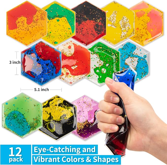 Art3d Hexagon Sensory Fidget Liquid Motion Tiles - Image 8