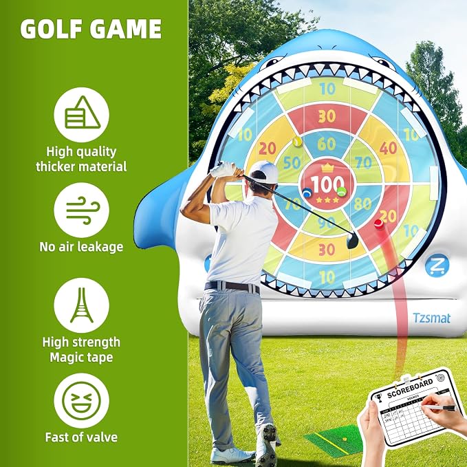 Inflatable Golf Game Set, Outdoor & Beach Golf, Party Darts and Indoor Darts - Image 6