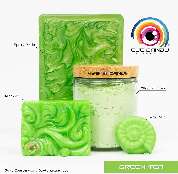 Eye Candy Pigments Premium Green Mica Powder - Image 2