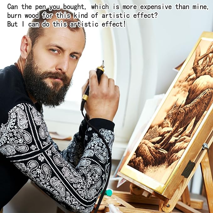 Wood Burning Tool, Wood Burner kit Pen 25~750℃, Wood Burning kit - Image 7